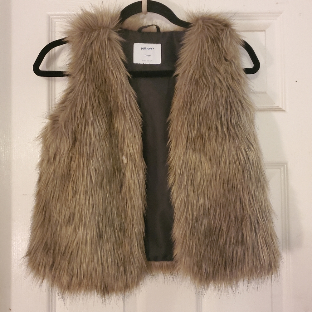 Faux Fur Girls Vest